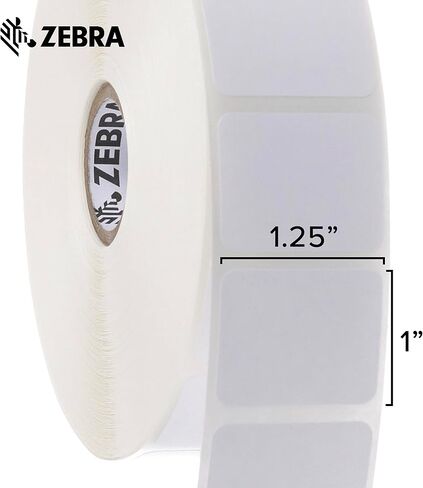 Zebra 1.25 x 1 in Direct Thermal Paper Labels Z-Perform 2000D Permanent Adhesive Shipping Labels 1 in Core 6 rolls 10031633SP in Saudi Arabia