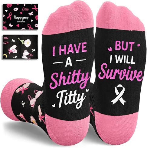 HAPPYPOP Get Well Soon Gifts - Get Well Socks after Surgery Recovery Feel Better Card Gift for Men Women in Saudi Arabia