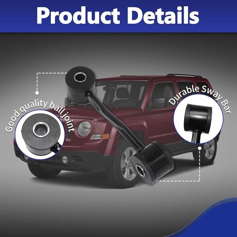 Sway Bar Links K7391, Stabilizer Bar End Link Compatible With Jeep Liberty 2002 2003 2004 2005 2006 2007 2 PCS in Saudi Arabia