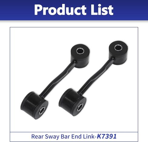 Sway Bar Links K7391, Stabilizer Bar End Link Compatible With Jeep Liberty 2002 2003 2004 2005 2006 2007 2 PCS in Saudi Arabia