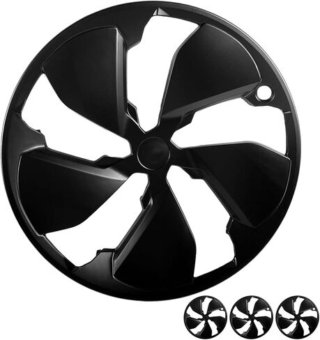 19 Inch Wheels Cover for Tesla Model Y Juniper Accessories Juniper Rim Protection Matte Black 4 PCS(Black, 19inch-Model Y Juniper 2026+) in Kuwait