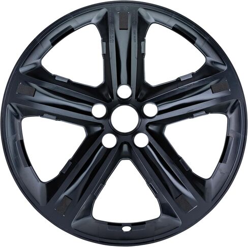 مجموعة جلد العجلة السوداء اللامعة مقاس 20 بوصة مصنوعة من أجل دودج تشارجر وتشالنجر (2015-2019) | بلاستيك ABS متين فوق غطاء المحور | يناسب مباشرة عجلة OEM in Kuwait