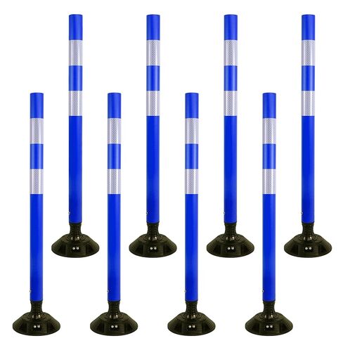 36 Inch Heavy Duty Traffic Cones 8-Pack with Spring Base - OrangeStar Reflective Safety Cones for Construction Zones, Highways, Parking Lots - Orange Road Delineators in Kuwait