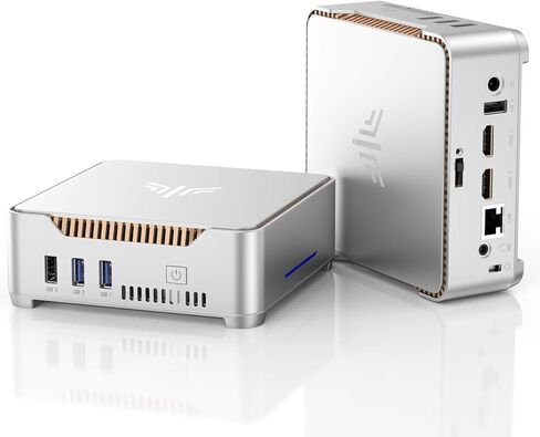 كمبيوتر KAMRUI GK3 Plus Mini PC، Intel Alder Lake الثاني عشر - N95 (حتى 3.4 جيجا هرتز) ذاكرة الوصول العشوائي 8 جيجا بايت 256 جيجا بايت M.2 SSD كمبيوتر صغير، جيجابت إيثرنت، 4K UHD، شبكة Wi-Fi مزدوجة، BT 4.2 كمبيوتر مكتبي صغير للمنزل/الأعمال in Kuwait