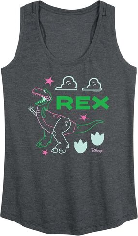 Disney - Toy Story - Neon Rex - Women's Racerback Tank Top in Saudi Arabia