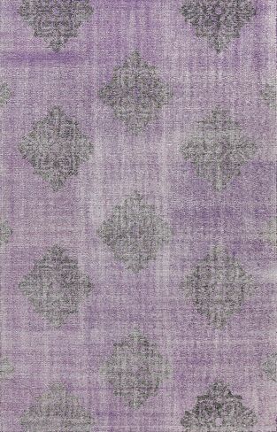 Rug Source Modern Collection 6x9 Abstract Area Rug, Hand Knotted Purples Geometric Rug, Oriental 100% Wool Carpet for Bedroom, Living Room, Dining Room in Kuwait