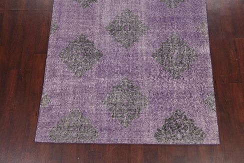 Rug Source Modern Collection 6x9 Abstract Area Rug, Hand Knotted Purples Geometric Rug, Oriental 100% Wool Carpet for Bedroom, Living Room, Dining Room in Kuwait