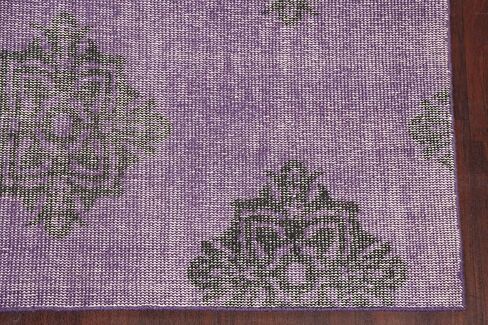 Rug Source Modern Collection 6x9 Abstract Area Rug, Hand Knotted Purples Geometric Rug, Oriental 100% Wool Carpet for Bedroom, Living Room, Dining Room in Kuwait