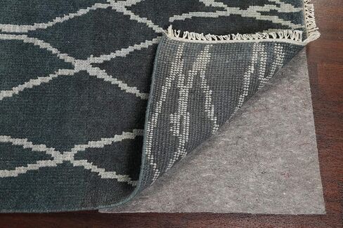 Rug Source Modern Collection 5x8 Abstract Area Rug, Hand Knotted Greys & Charcoal Trellis Rug, Oriental Wool & Silk Carpet for Bedroom, Living Room, Dining Room in Kuwait