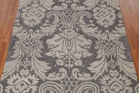 Rug Source Modern Collection, 5x8 Modern Area Rug, Hand Tufted Greys & Charcoal Floral Rug, Oriental 100% Wool Carpet for Foyer, Entryway and Hallway in Kuwait