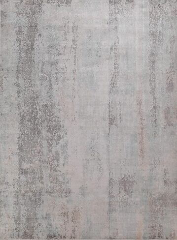 Rug Source Modern Collection 8x10 Abstract Area Rug, Hand Knotted Multi-Colored Contemporary Rug, Oriental Synthetic Silk Carpet for Bedroom, Living Room, Dining Room in Kuwait