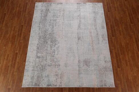 Rug Source Modern Collection 8x10 Abstract Area Rug, Hand Knotted Multi-Colored Contemporary Rug, Oriental Synthetic Silk Carpet for Bedroom, Living Room, Dining Room in Kuwait