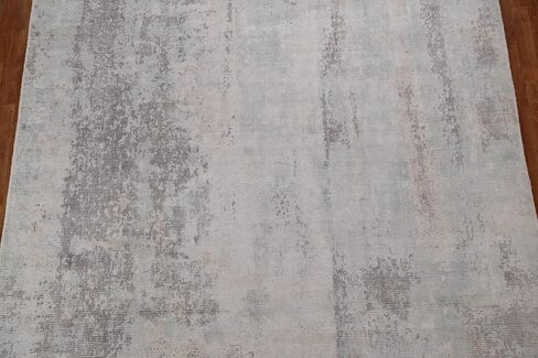 Rug Source Modern Collection 8x10 Abstract Area Rug, Hand Knotted Multi-Colored Contemporary Rug, Oriental Synthetic Silk Carpet for Bedroom, Living Room, Dining Room in Kuwait