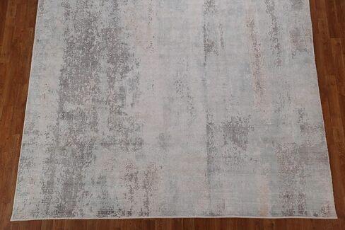 Rug Source Modern Collection 8x10 Abstract Area Rug, Hand Knotted Multi-Colored Contemporary Rug, Oriental Synthetic Silk Carpet for Bedroom, Living Room, Dining Room in Kuwait