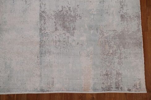 Rug Source Modern Collection 8x10 Abstract Area Rug, Hand Knotted Multi-Colored Contemporary Rug, Oriental Synthetic Silk Carpet for Bedroom, Living Room, Dining Room in Kuwait