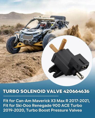 Turbo Solenoid Valve 420664636 Fit for Can-Am Maverick X3 Max R 2017-2021, Fit for Ski-Doo Renegade 900 ACE Turbo 2019-2020, Turbo Boost Pressure Valve in Saudi Arabia