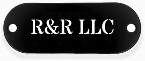 علامة معدنية مخصصة | لوحة تعريف من الألومنيوم مقاس 2 بوصة × 3/4 بوصة | تسمية المعدات الشخصية | لوحة اسم المنفعة | علامة تعريف الأصول in Kuwait