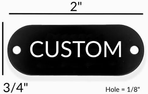 علامة معدنية مخصصة | لوحة تعريف من الألومنيوم مقاس 2 بوصة × 3/4 بوصة | تسمية المعدات الشخصية | لوحة اسم المنفعة | علامة تعريف الأصول in Kuwait