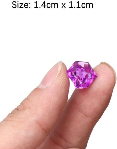 50 قطعة/الحقيبة قصاصات فنية ملونة لتزيين حفلات الزفاف حوض السمك والمناظر الطبيعية والحصى والأحجار الاصطناعية ومكعبات الثلج الكريستالية وحشو المزهرية (لون عشوائي) in Saudi Arabia