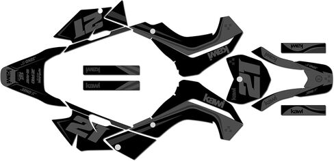Graphics Kit for Kawasaki KLX140 2008-2018 and KLX140R 2019+ Flow Series Magenta 09 Mil - Dirt bike Custom Racing Graphics Decals Stickers Kit, no-plastics in Saudi Arabia