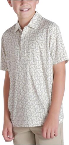 Simply Southern Youth Boys Short Sleeve Golf Patterned Polo Shirt in Saudi Arabia