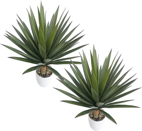 Artificial Dracaena Agave Plant 6FT Tall Faux Agave Tree with 3 Heads in Plastic Pot Indoor Large Fake Yucca Tropical Floor Plants for Home Decor Indoor Outdoor in Kuwait
