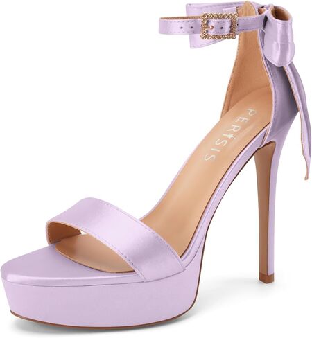 Women's Pink Platform Stiletto High Heels Heeled Sandals Round Open Toe Comfy Bow Heels in Saudi Arabia