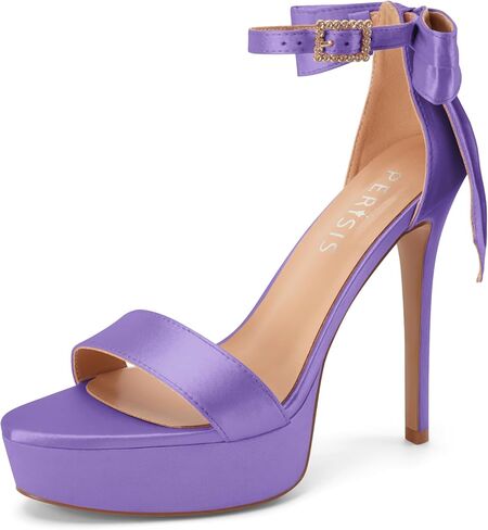 Women's Pink Platform Stiletto High Heels Heeled Sandals Round Open Toe Comfy Bow Heels in Saudi Arabia