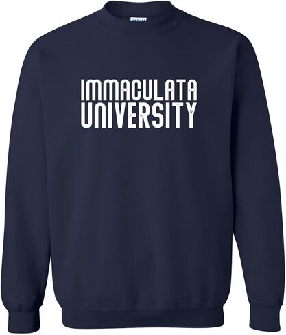 CreateMyTee Vintage Immaculata University Unisex Crewneck Sweatshirt - Immaculata Mighty Macs Apparel in Saudi Arabia