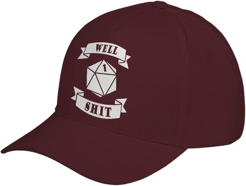 Well Shit DND Tabletop Dice Game Adjustable Unisex Baseball Cap in Saudi Arabia