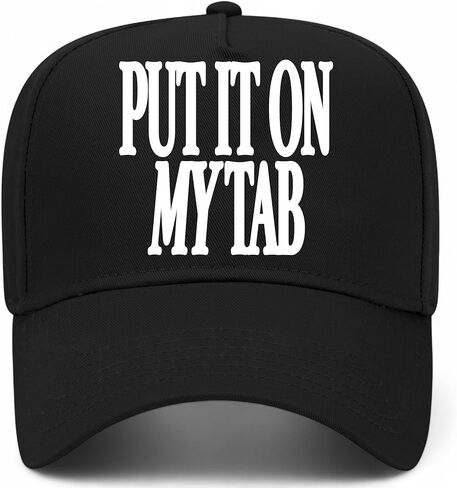 Put It On My Tab Hat | Premium Adjustable Snapback Baseball Vintage Trucker Hats for Men & Women in Saudi Arabia