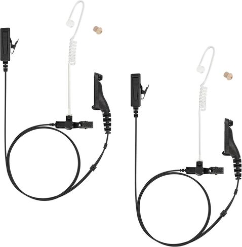 10 Pack BCT22-M9 2-Wire Surveillance Acoustic Tube Earpiece with PTT Mic Compatible with Motorola APX 8000 APX 7000 4000 XPR 7580e 7380e XPR 7550 7350e 7350 APX6000 APX7000 APX8000 XPR7550 in Saudi Arabia