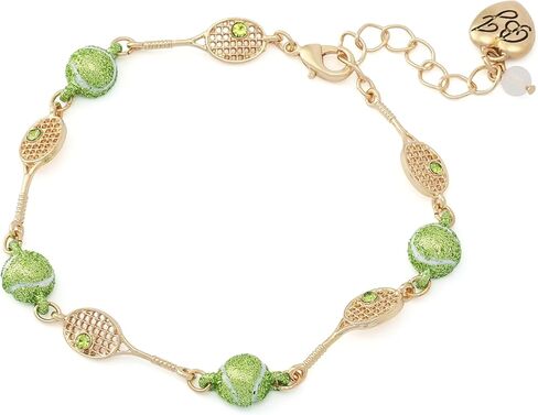 Betsey Johnson Jewelry Women's Tennis Racquet Link Bracelet in Saudi Arabia