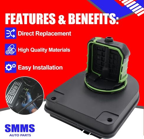 SMMS يمين مدخل الهواء المنوع رفرف الضابط عداء لـ DOHC 4,6Cy 2.0 2.5 3.0L forBMW تقريبًا سلسلة OE:11617560538/11617522928/ELM0085, SM00215 in Saudi Arabia
