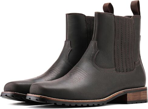 JASONSTAR Cowboy Boots for Men Embroidery Men's Western Boots Retro Square Toe Mens Boot Botas Vaqueras Para Hombre in Saudi Arabia