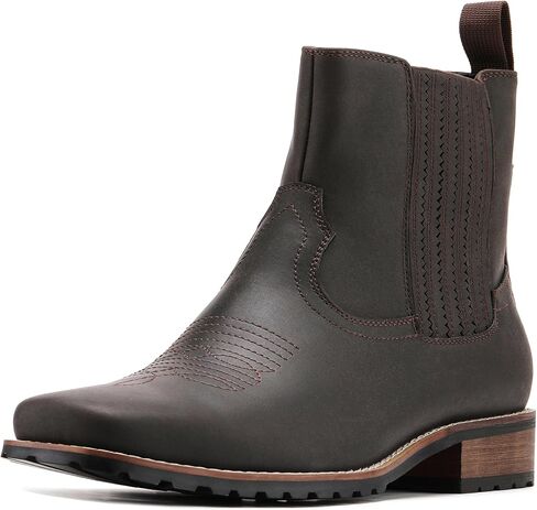 JASONSTAR Cowboy Boots for Men Embroidery Men's Western Boots Retro Square Toe Mens Boot Botas Vaqueras Para Hombre in Saudi Arabia