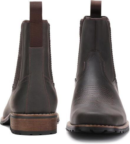 JASONSTAR Cowboy Boots for Men Embroidery Men's Western Boots Retro Square Toe Mens Boot Botas Vaqueras Para Hombre in Saudi Arabia