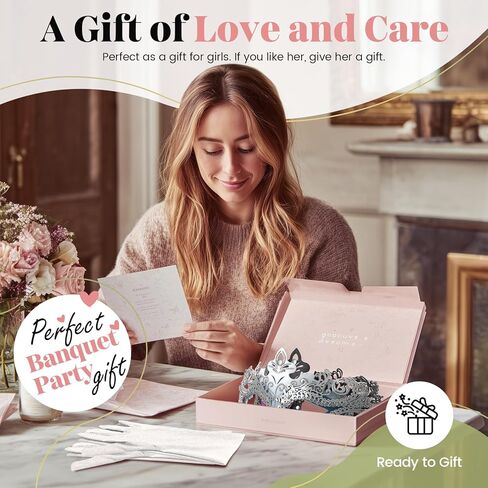 Women’s Masquerade Mask & Long Satin Opera Gloves Set – Elegant Rhinestone Costume Accessories for Adults – Elbow-Length Gloves for Masquerade Balls Mardi Gras Christmas & New Year Parties in Kuwait