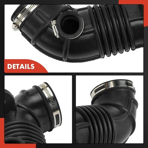 A-Premium Engine Air Clean Intake Tube Hose W/Clamps Compatible with Kia Sephia 1998-2001, Spectra 2000-2004 in Saudi Arabia