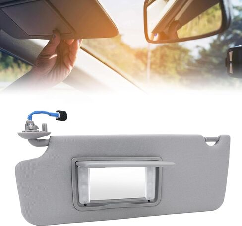 Sun Visor for Car Left Right Driver Side, Car Sun Visor Replacement with Vanity Mirror for 2017 to 2022, Automotive Sunvisor Extension Shade Replacement, Auto Accessories (Left) in Saudi Arabia