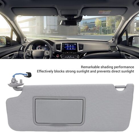 Sun Visor for Car Left Right Driver Side, Car Sun Visor Replacement with Vanity Mirror for 2017 to 2022, Automotive Sunvisor Extension Shade Replacement, Auto Accessories (Left) in Saudi Arabia