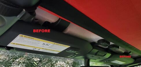 ملصق تحذير واقي الشمس من ZIC Motorsports منذ عام 1941" يناسب انقطاع التيار الكهربائي 2018-2023 Jeep Wrangler JL (بدون Homelink) in Kuwait