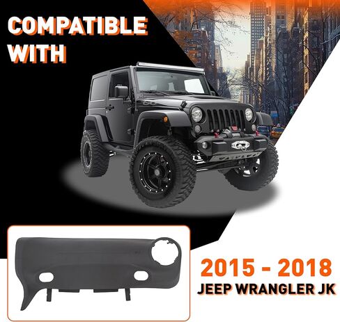 HECASA Right Dashboard Panel Cover Compatible with 2015 2016 2017 2018 Jeep Wrangler JK Dash Board Cover Instrument Panel Passenger Side Replacement for 5QZ89DX9AB in Saudi Arabia