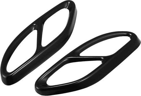 X AUTOHAUX Pair Exhaust Tail Pipe Mufflers Cover Rear Bumper Cylinder Exhaust Pipe Cover for Mercedes-Benz a B C E CLA GLC GLE GLS Class W205 W213 X253 in Saudi Arabia