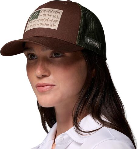 كولومبيا للجنسين PHG Game Flag Mesh Snap Back، التبغ / علم الكلب، مقاس واحد in Saudi Arabia