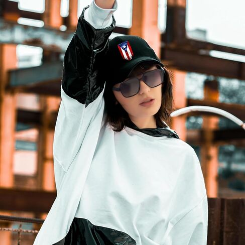 Puerto Rico Baseball Hats for Men Hats Cotton American Flag Baseball Cap Black Snapback Hat for Men Women Curved Brim Fitted Trucker Hat Adjust Snap Back Dad Hat Running Fish Golf Accessories Gifts in Kuwait