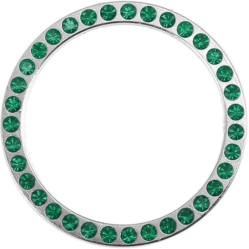 Universal Bling Car Engine Start Stop Button Cover, One Click Push Start Button Ring Sticker Faux Crystal Rhinestone Ignition Button Trim Green, 1 Pc Auto Replacement Parts in Saudi Arabia