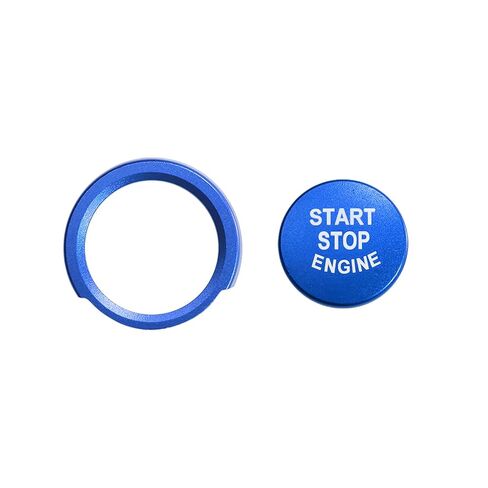 Bilisin Aluminum Engine Push Start Button Cover Trim Compatible with Honda Accord 10th Gen 2018-2022,CRV 5th Gen 2017-2022 Ignition Button Cover Interior Accessories(Blue) in Saudi Arabia
