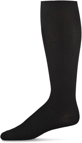 MeMoi Men's Ribbed Over-the-Calf Nylon-Blend Solid-Color Dress Sock in Saudi Arabia