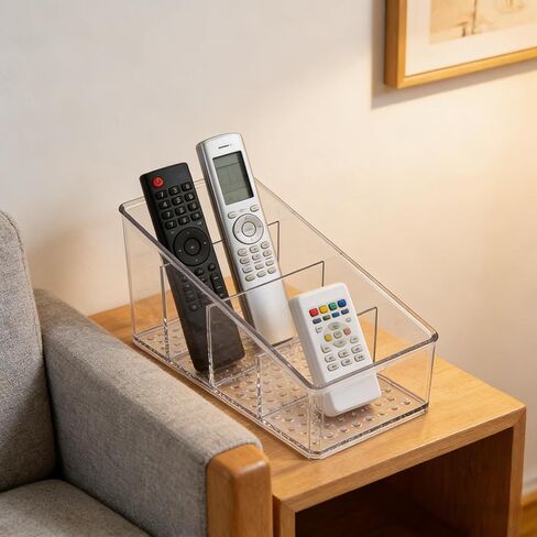 Remote Control Holder Clear TV Remote control Storage Organizer Small Caddy for Home in Saudi Arabia